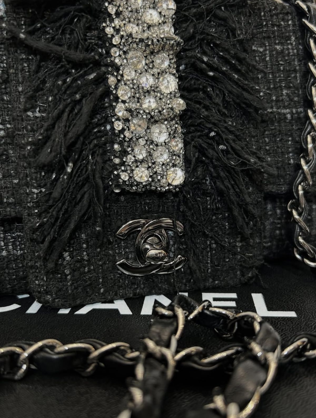 Сумка Chanel твідова 