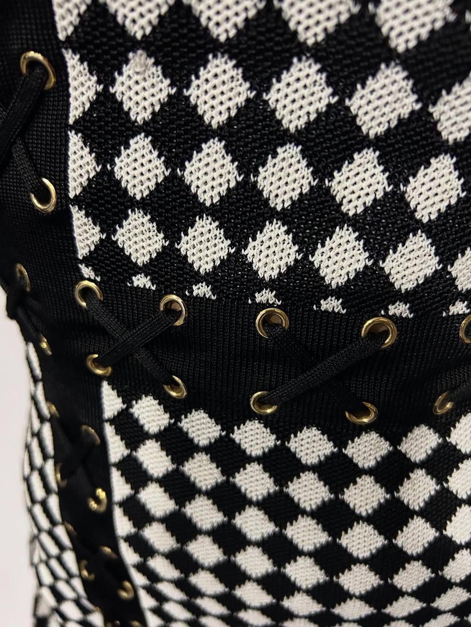 Сукня Balmain з чорно-білим принтом. Розмір S