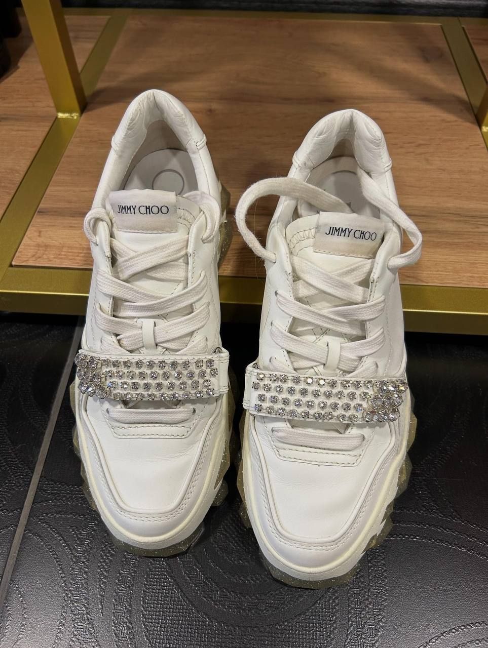 Білі кросівки Jimmy Choo. Розмір 38