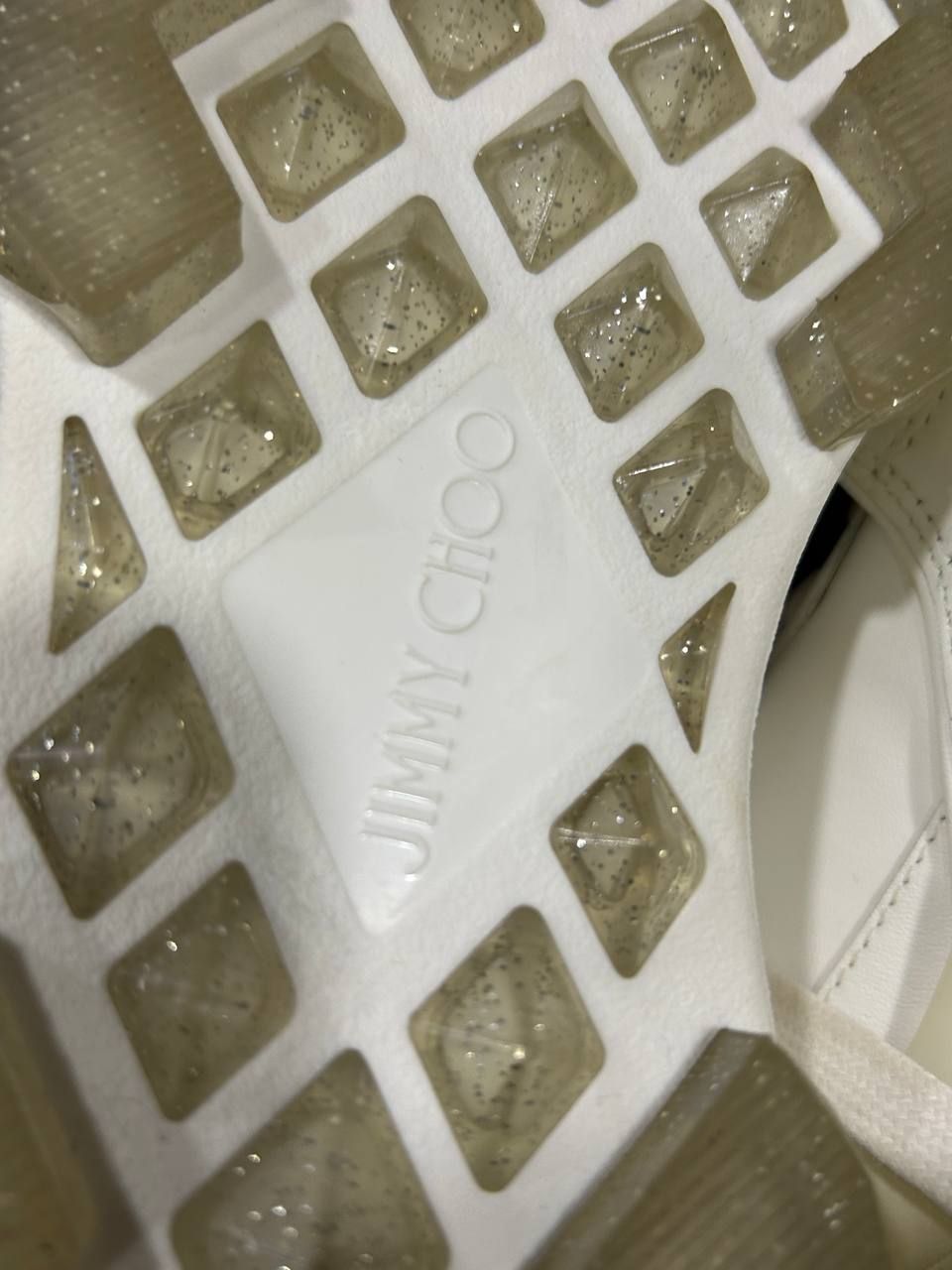 Білі кросівки Jimmy Choo. Розмір 38