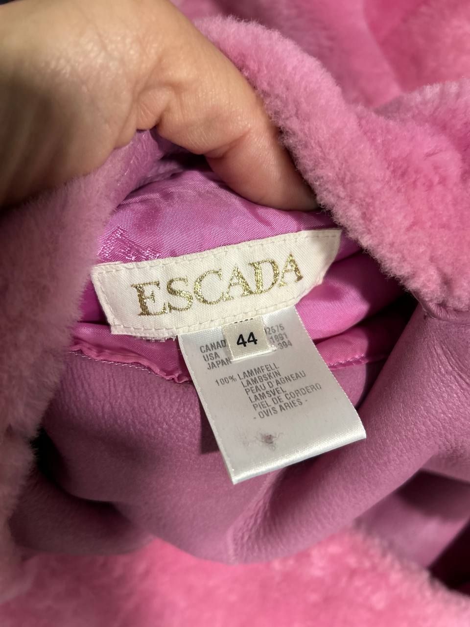 Двостороння дублянка Escada. Розмір 44