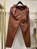 Штани утеплені з екошкіри Max Mara Studio. Розмір 40