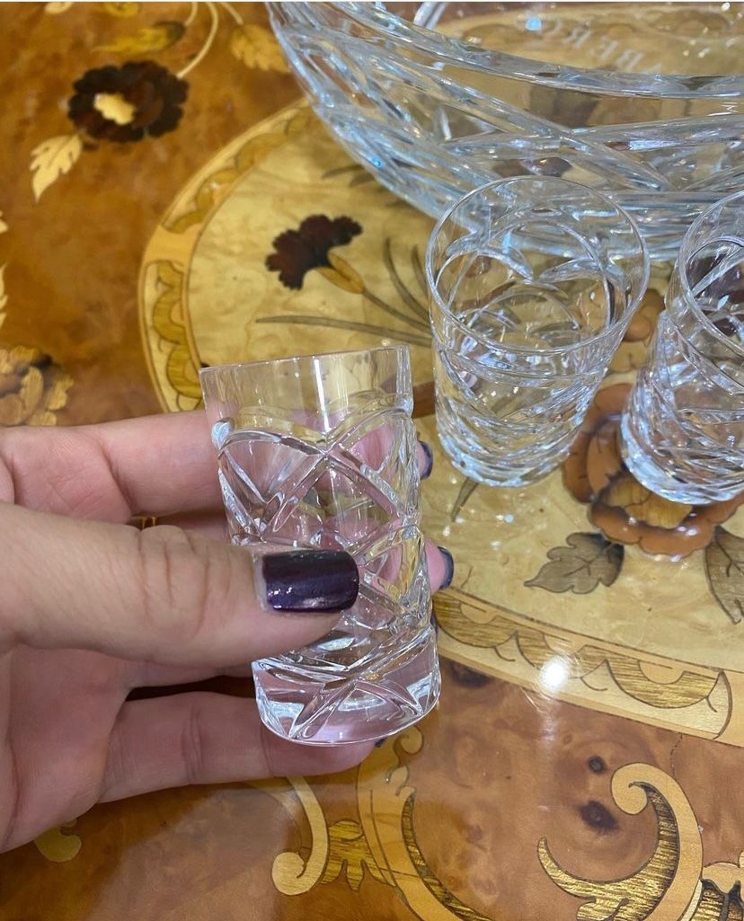 Набір Faberge. Салатниця, графін та 4 чарки