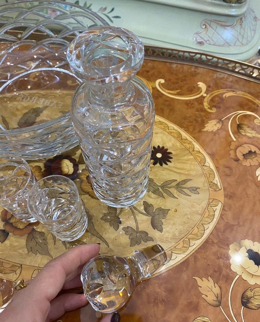 Набір Faberge. Салатниця, графін та 4 чарки