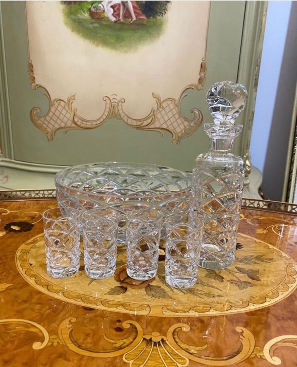 Набір Faberge. Салатниця, графін та 4 чарки